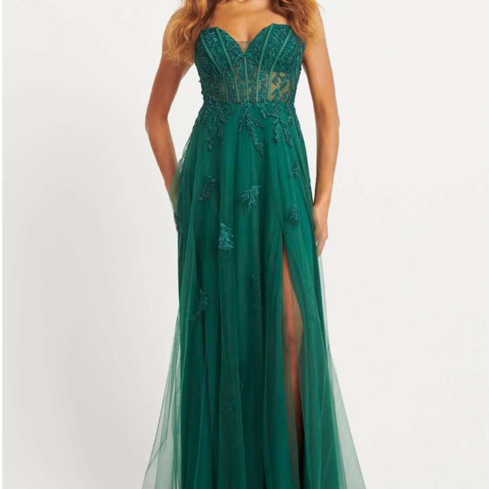 Gorgeous Emerald FAVIANA PROM DRESS with POCKETS!